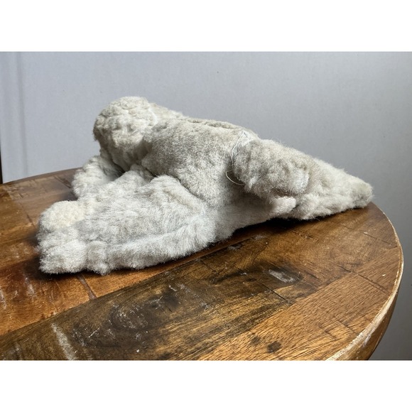 Vintage RARE 14' Rushton Stuffed‎ Gray Poodle Dog  Missing Brand Tag - Picture 9 of 9